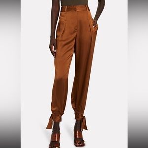 Intermix silk Rafela ankle tie pants